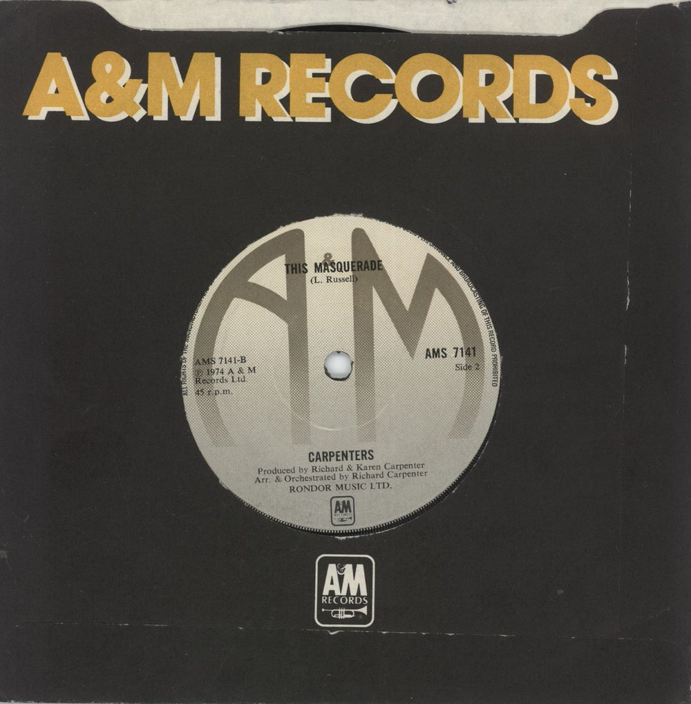 Carpenters Please Mr Postman UK 7" vinyl single (7 inch record / 45)