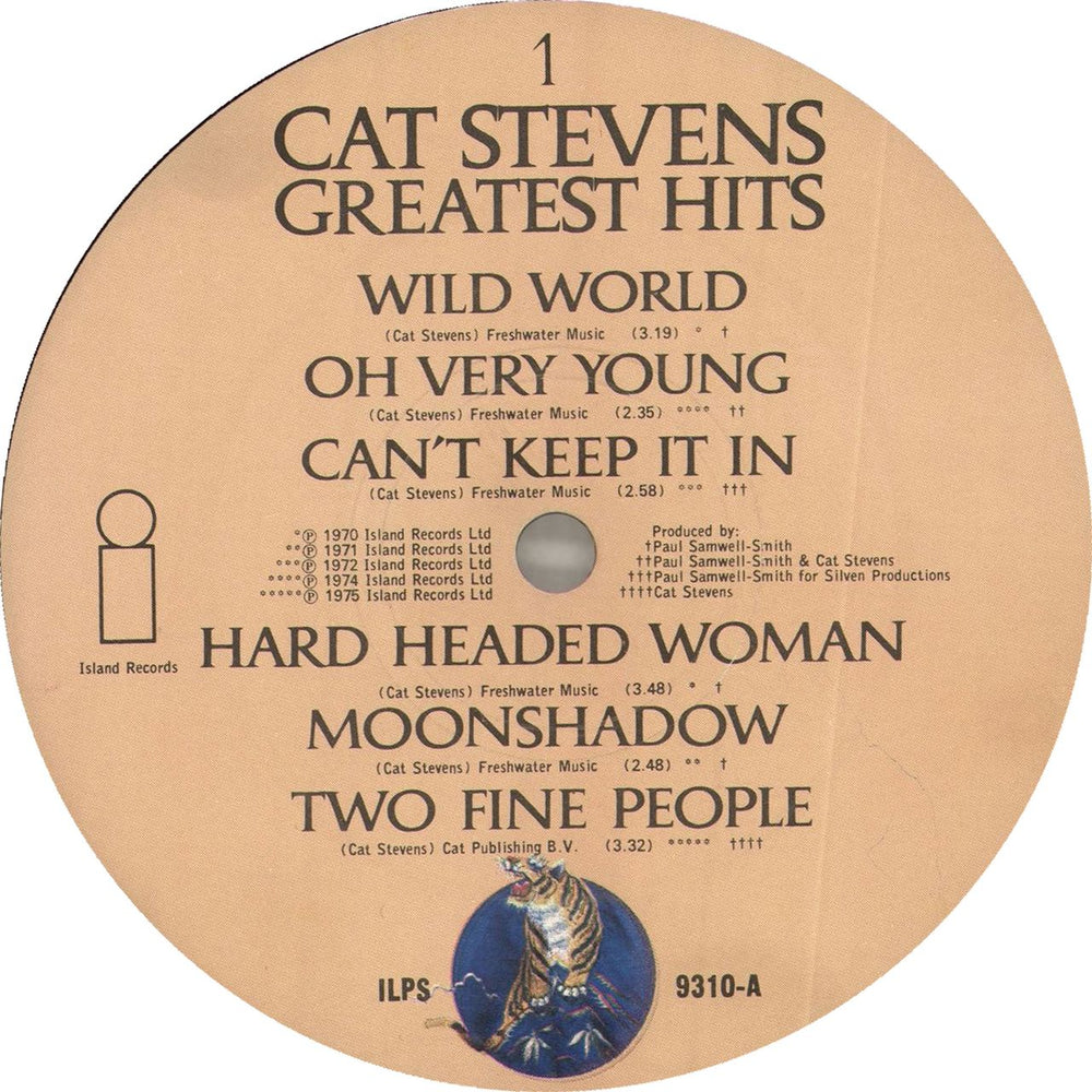 Cat Stevens Greatest Hits - 1st UK vinyl LP album (LP record) CTVLPGR562511