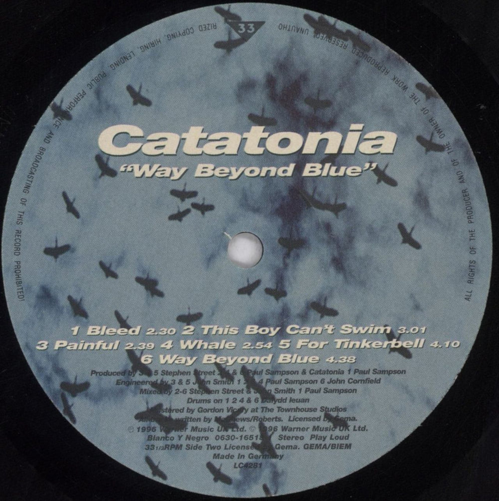 Catatonia Way Beyond Blue + 7" UK vinyl LP album (LP record) CAALPWA182296