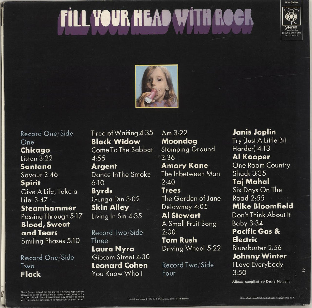 CBS Records Fill Your Head With Rock + Booklet - EX UK 2-LP vinyl record set (Double LP Album)