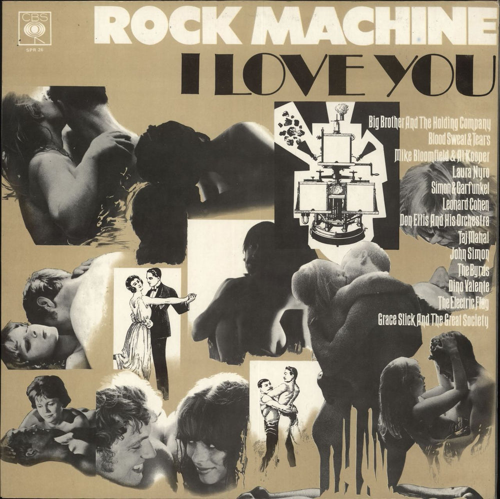 CBS Records Rock Machine I Love You UK vinyl LP album (LP record) SPR26