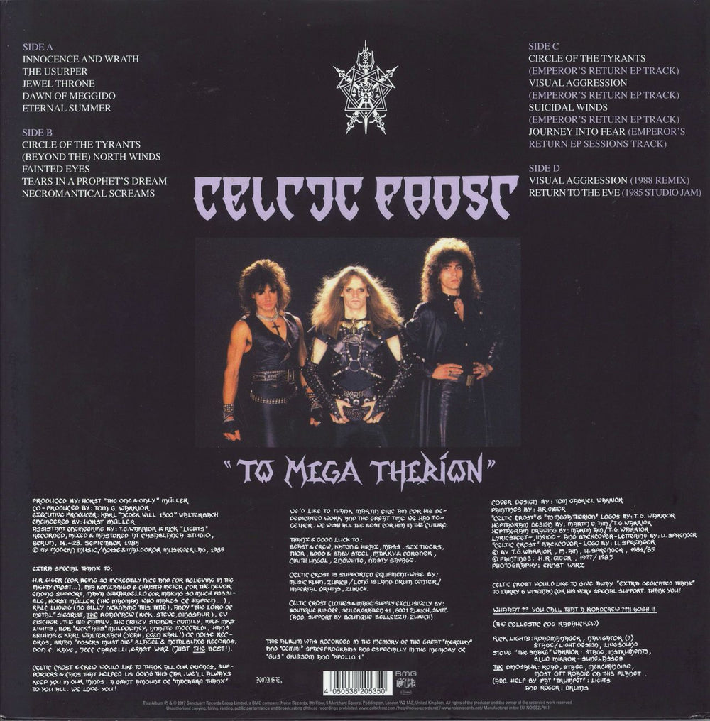 Celtic Frost To Mega Therion - 180g UK vinyl LP album (LP record) 4050538205350