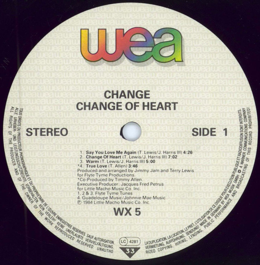 Change Change Of Heart UK vinyl LP album (LP record) CNGLPCH780025