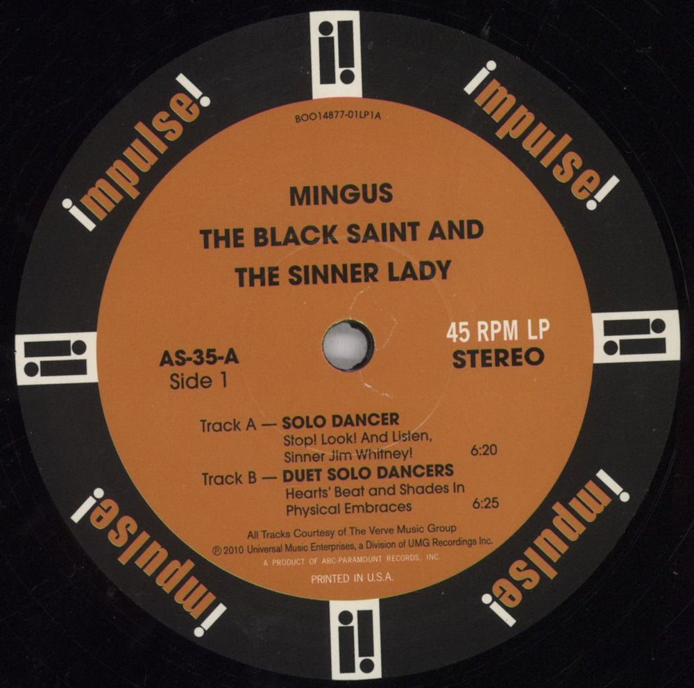 Charles Mingus The Black Saint And The Sinner Lady - 180gm US vinyl LP album (LP record) CA8LPTH847058