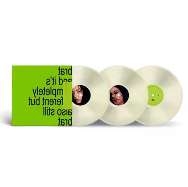 Charli XCX Brat And It's Completely Different But Also Still Brat - Milky Vinyl + Autographed Card - Sealed UK 3-LP vinyl record set (Triple LP Album) F7I3LBR871404