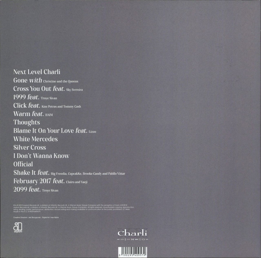 Charli XCX Charli - Black Vinyl - Sealed UK 2-LP vinyl record set (Double LP Album) 190295409579