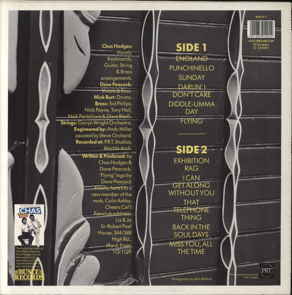 Chas & Dave Flying UK vinyl LP album (LP record) 5011663012014