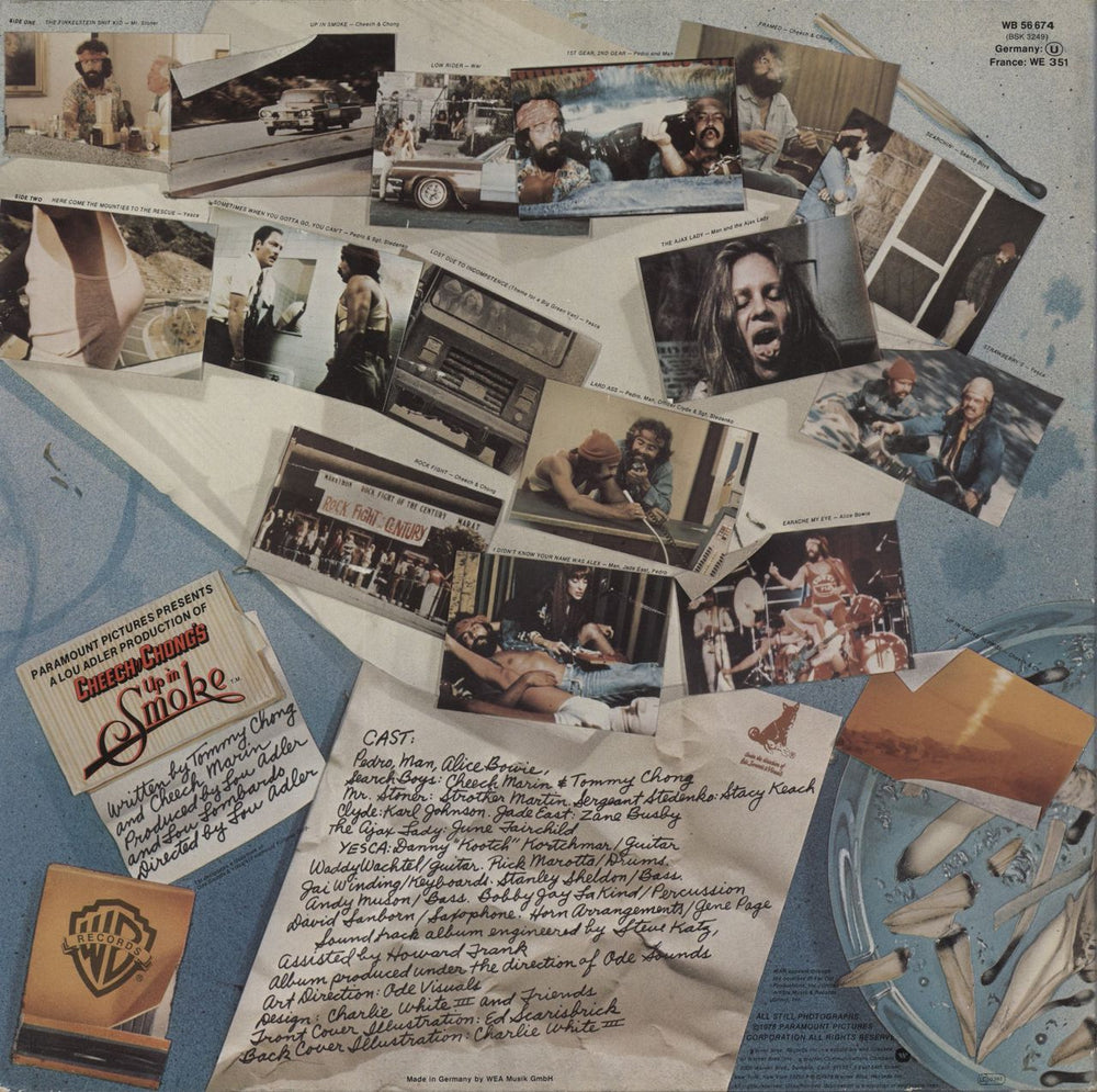 Cheech & Chong Up In Smoke German vinyl LP album (LP record)