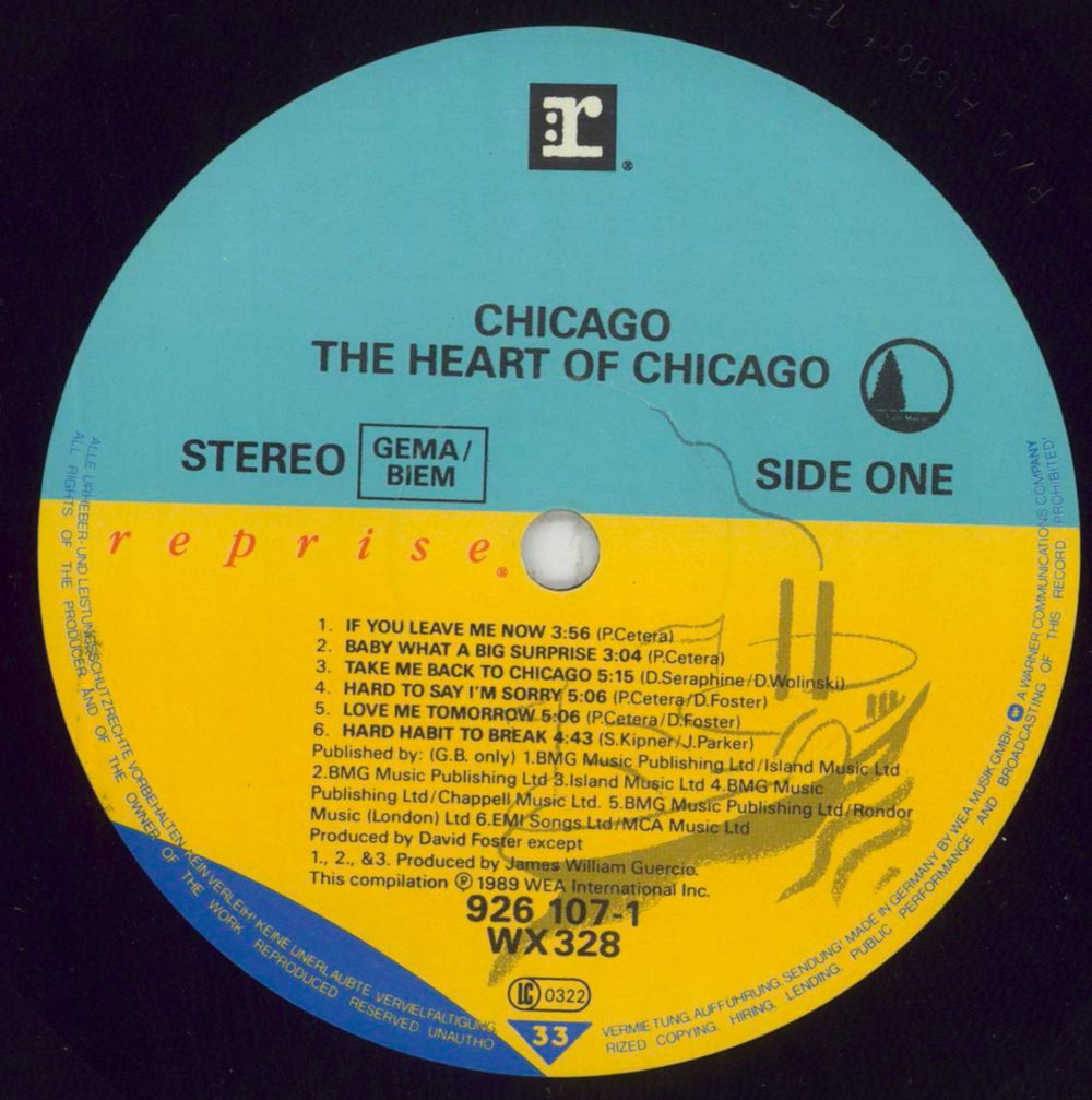 Chicago The Heart Of Chicago UK vinyl LP album (LP record) CCGLPTH273702