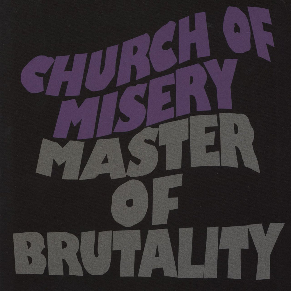 Church Of Misery Master Of Brutality - Gold Sparkle Vinyl UK 2-LP vinyl record set (Double LP Album) RISELP134
