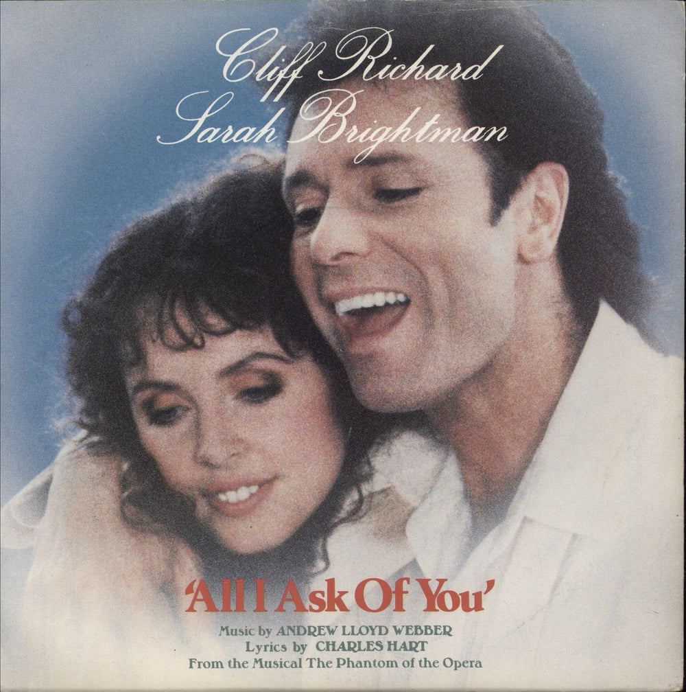 Cliff Richard All I Ask Of You UK 7" vinyl single (7 inch record / 45) POSP802