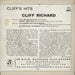 Cliff Richard Cliff's Hits - 1st - VG UK 7" vinyl single (7 inch record / 45) RIC07CL681529