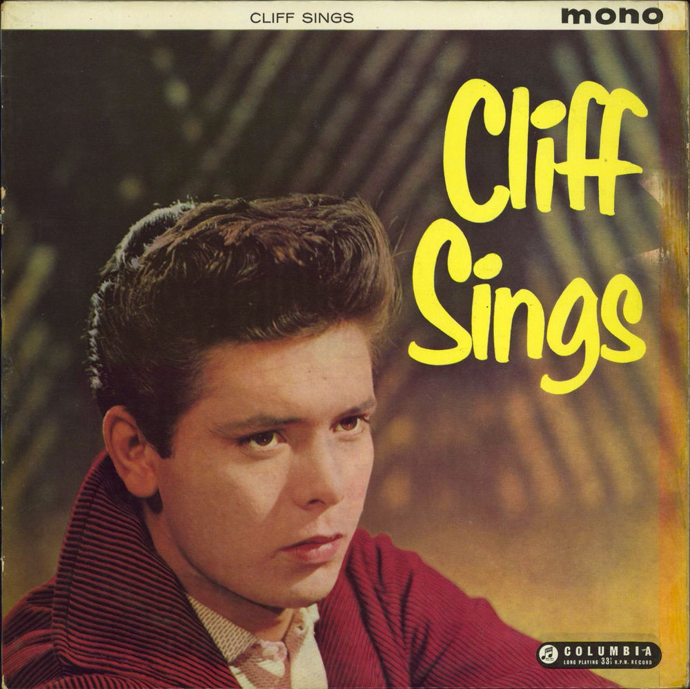 Cliff Richard Cliff Sings - 1st - Autographed UK vinyl LP album (LP record) 33SX1192