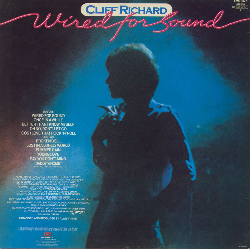 Cliff Richard Wired For Sound UK vinyl LP album (LP record)