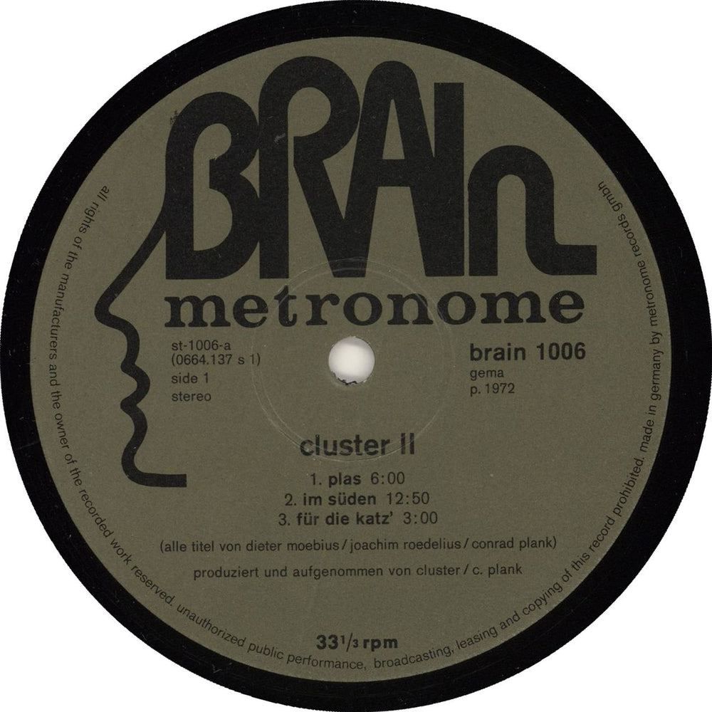 Cluster Cluster II - Ex German vinyl LP album (LP record)