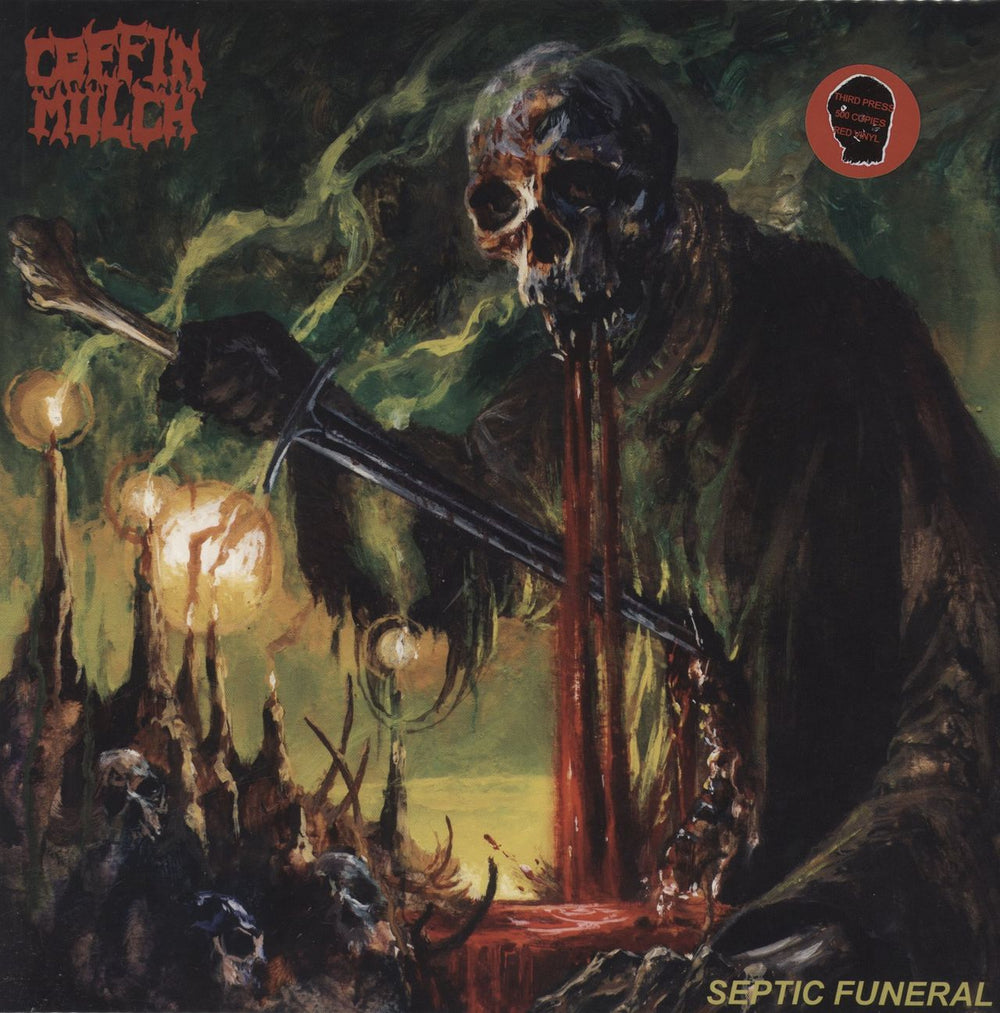 Coffin Mulch  Septic Funeral - Red Vinyl UK 12" vinyl single (12 inch record / Maxi-single) ATWAR213