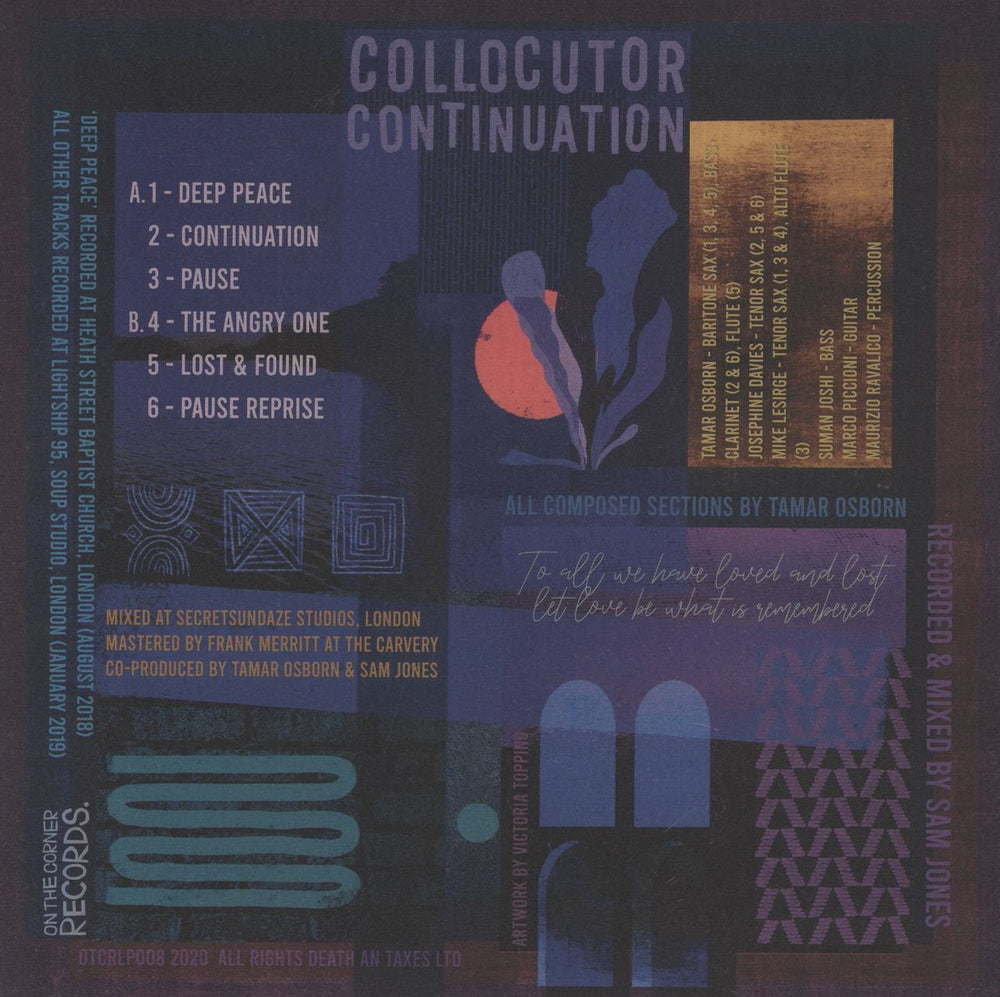 Collocutor Continuation UK vinyl LP album (LP record) 4062548005882