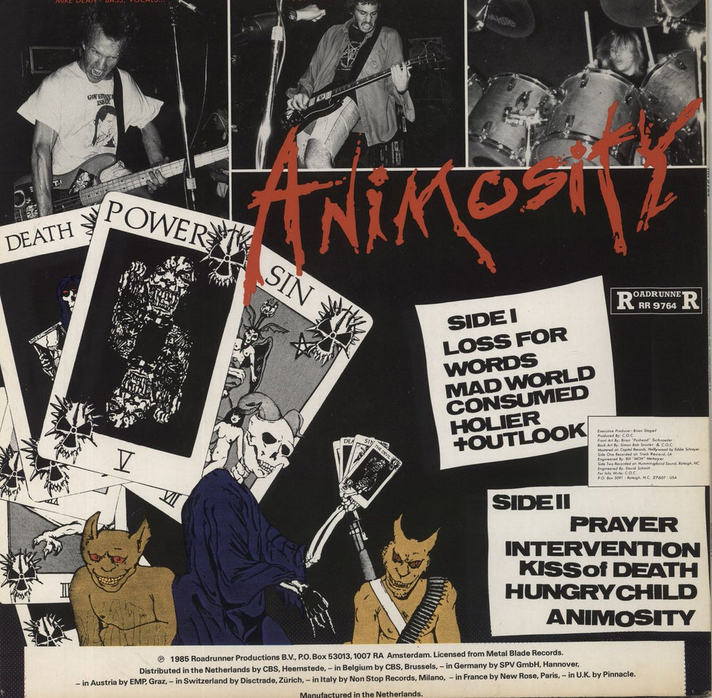 Corrosion Of Conformity Animosity Dutch vinyl LP album (LP record)