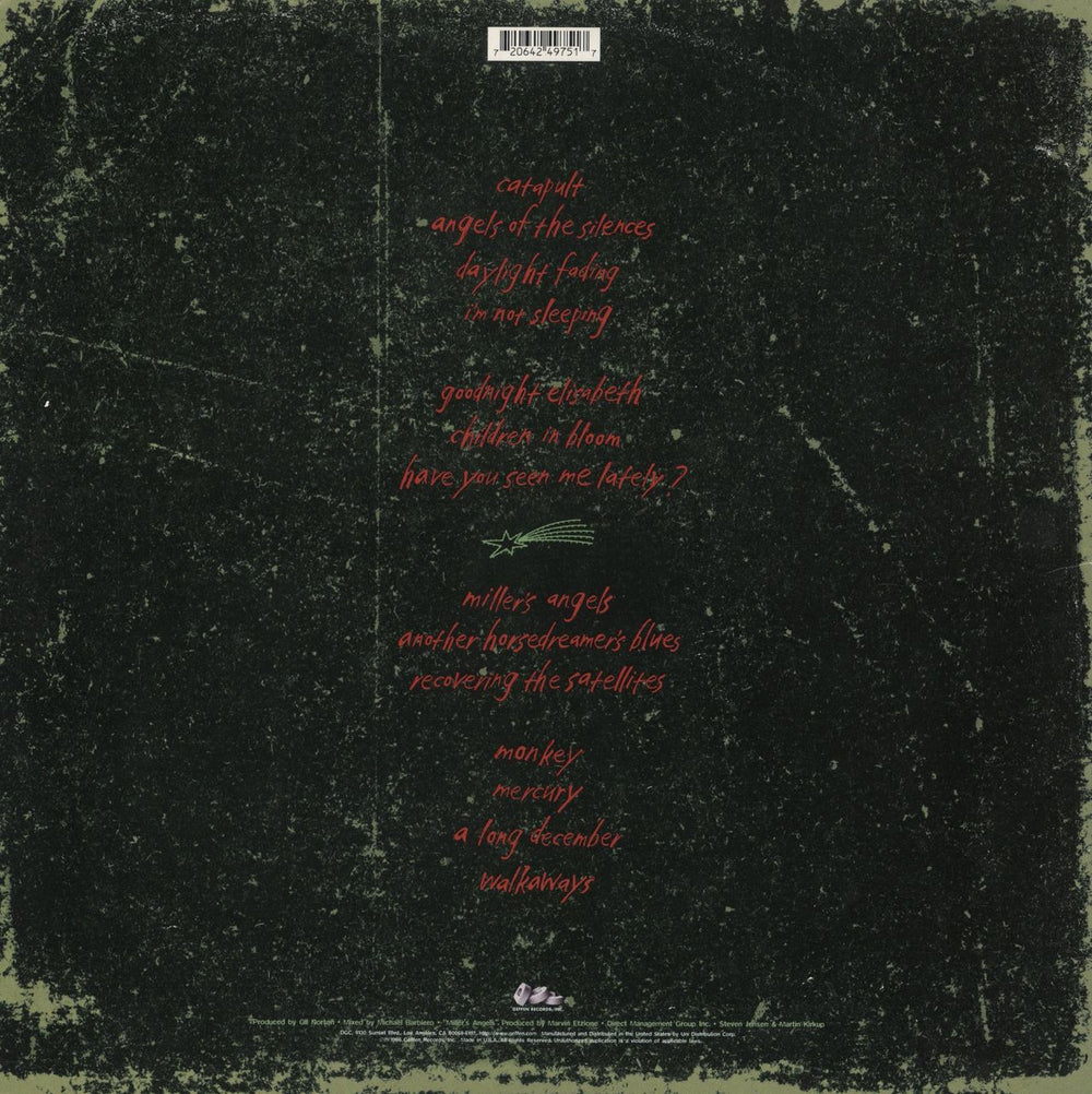 Counting Crows Recovering The Satellites - VG US 2-LP vinyl record set (Double LP Album) 720642497517