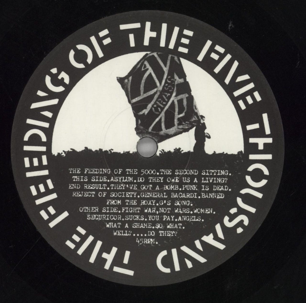Crass The Feeding Of The 5000 UK vinyl LP album (LP record) C\SLPTH858743