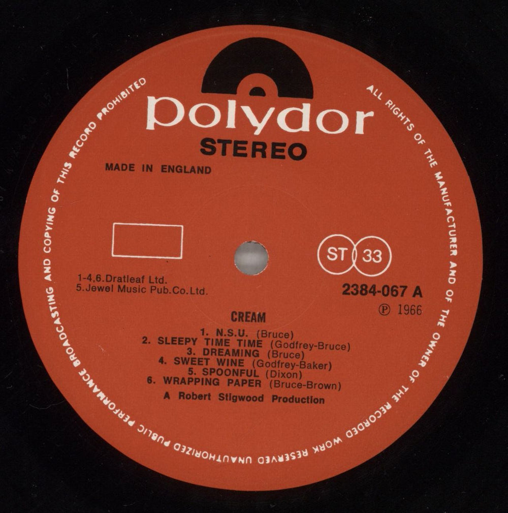 Cream Cream - 1st UK vinyl LP album (LP record) CRMLPCR498116