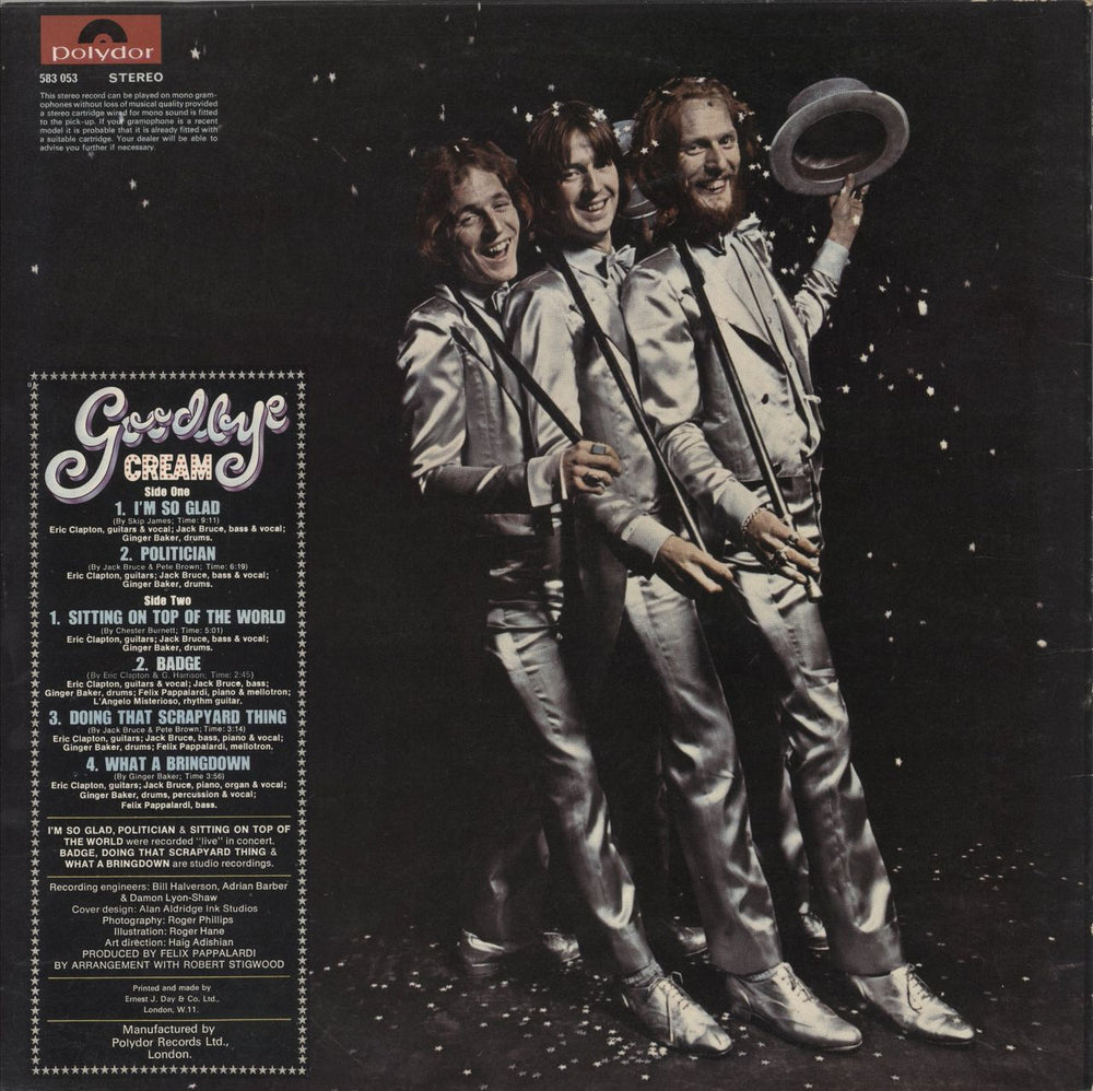 Cream Goodbye UK vinyl LP album (LP record)
