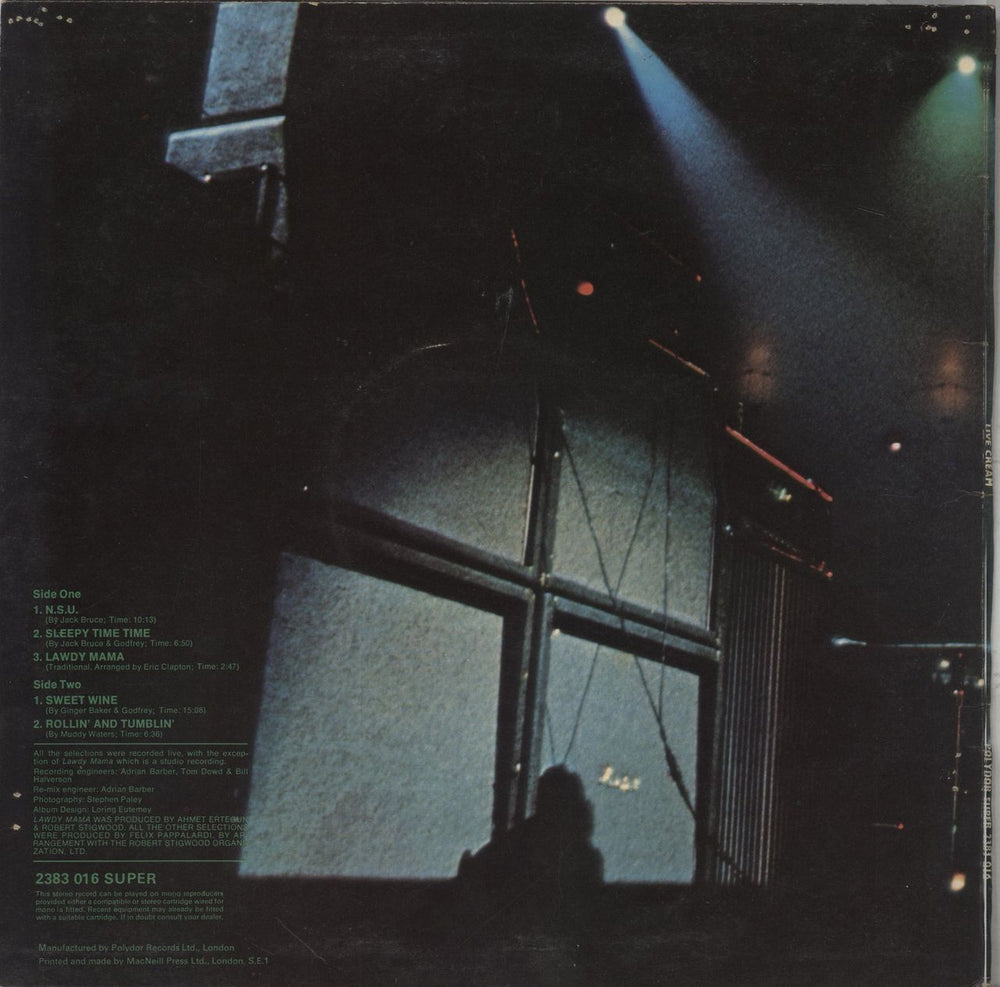 Cream Live Cream - EX UK vinyl LP album (LP record)