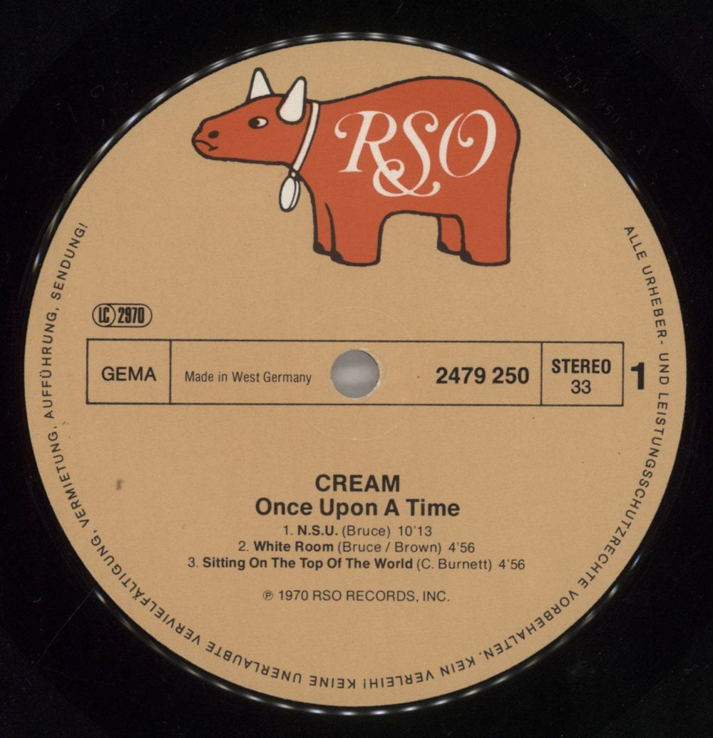 Cream Once Upon A Time German 2-LP vinyl record set (Double LP Album) CRM2LON262601