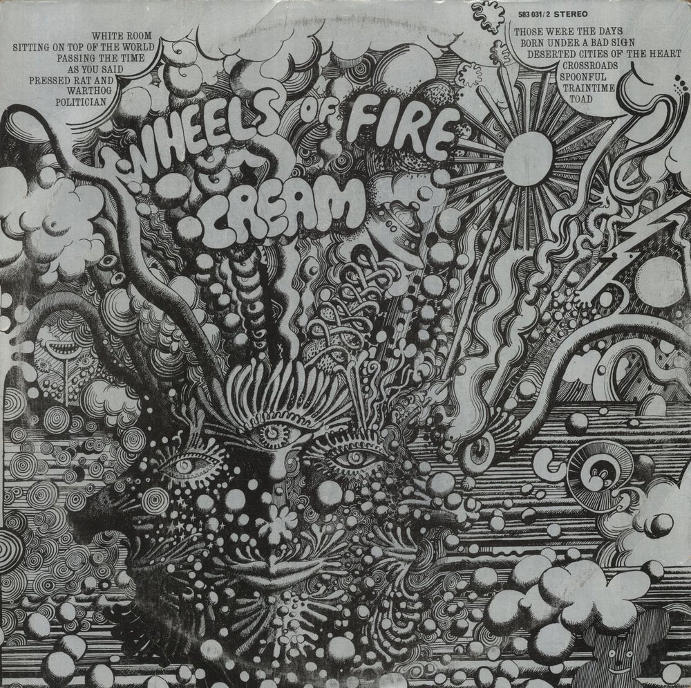 Cream Wheels Of Fire - VG UK 2-LP vinyl record set (Double LP Album)