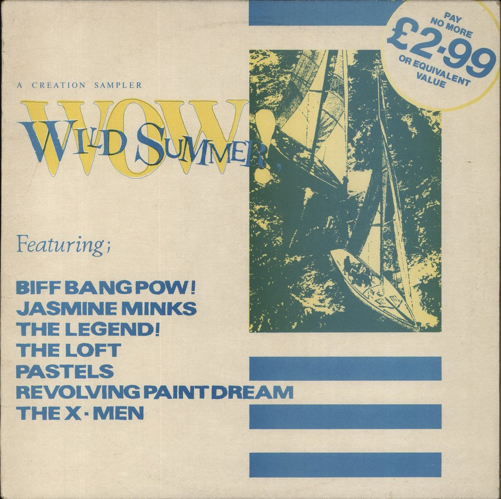 Creation Records Wild Summer, Wow! UK vinyl LP album (LP record) CRELP002