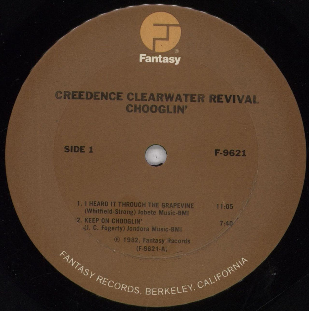 Creedence Clearwater Revival Chooglin' US vinyl LP album (LP record) CCLLPCH844123