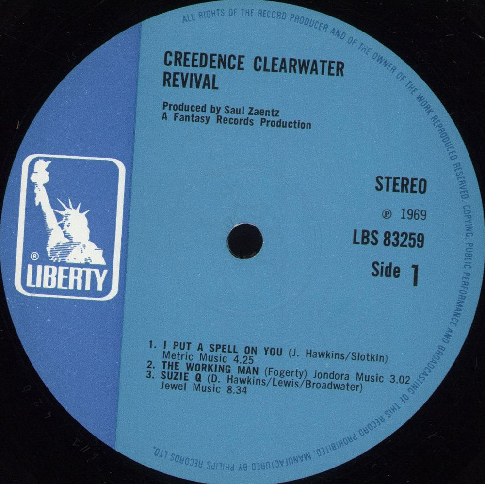 Creedence Clearwater Revival Creedence Clearwater Revival - 1st - EX UK vinyl LP album (LP record) CCLLPCR702666