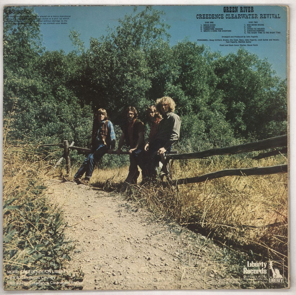 Creedence Clearwater Revival Green River - 1st - EX UK vinyl LP album (LP record) CCLLPGR597964