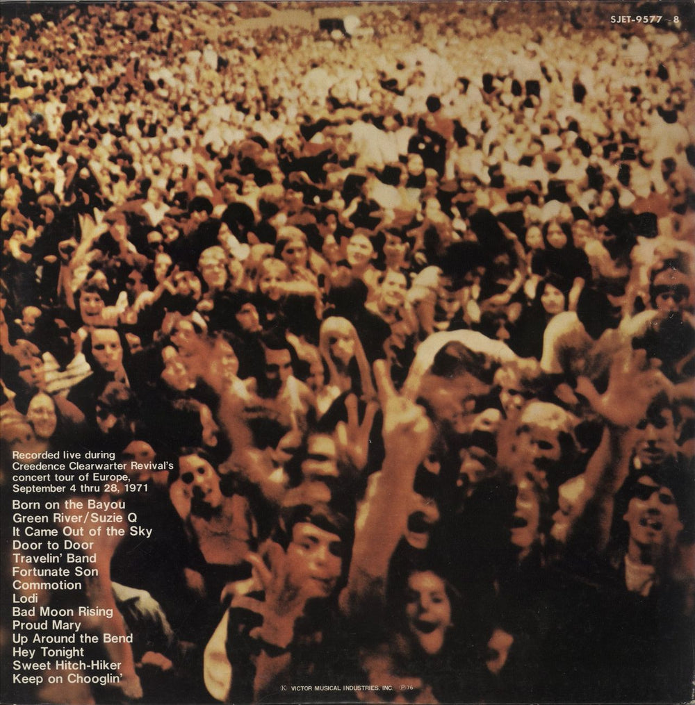 Creedence Clearwater Revival Live In Europe Japanese 2-LP vinyl record set (Double LP Album)