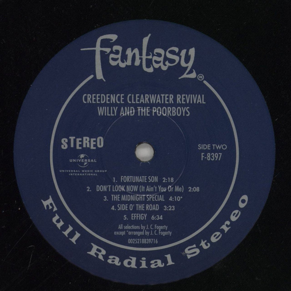 Creedence Clearwater Revival Willy And The Poor Boys UK vinyl LP album (LP record) CCLLPWI863625