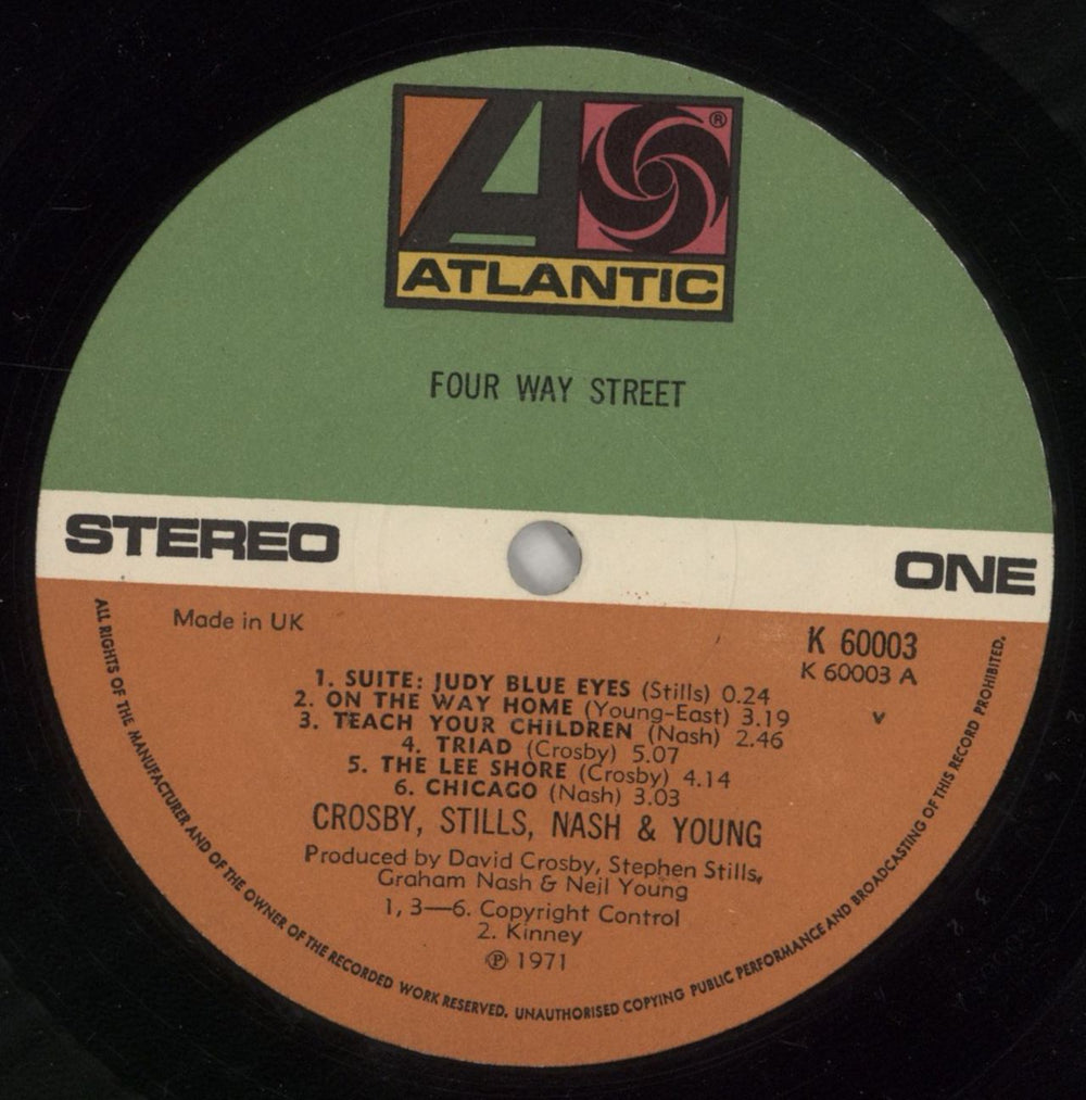 Crosby, Stills, Nash & Young 4 Way Street - EX UK 2-LP vinyl record set (Double LP Album) CSN2LWA615135