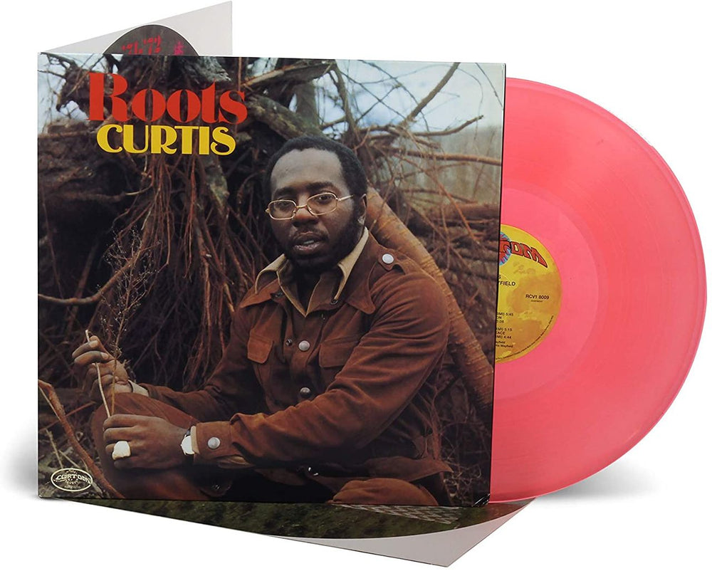 Curtis Mayfield Roots - Orange Vinyl - Sealed UK vinyl LP album (LP record) RCV18009