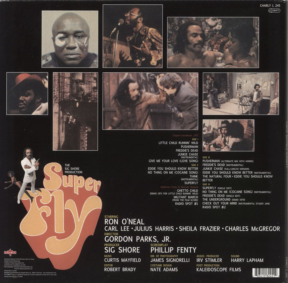 Curtis Mayfield Superfly - Orange Vinyl UK 2-LP vinyl record set (Double LP Album) 803415824519