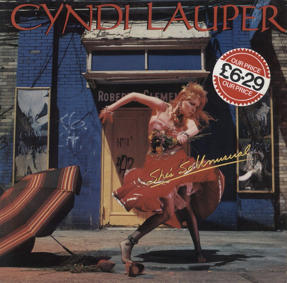 Cyndi Lauper She's So Unusual - price stickered p/s UK vinyl LP album (LP record) PRT25792