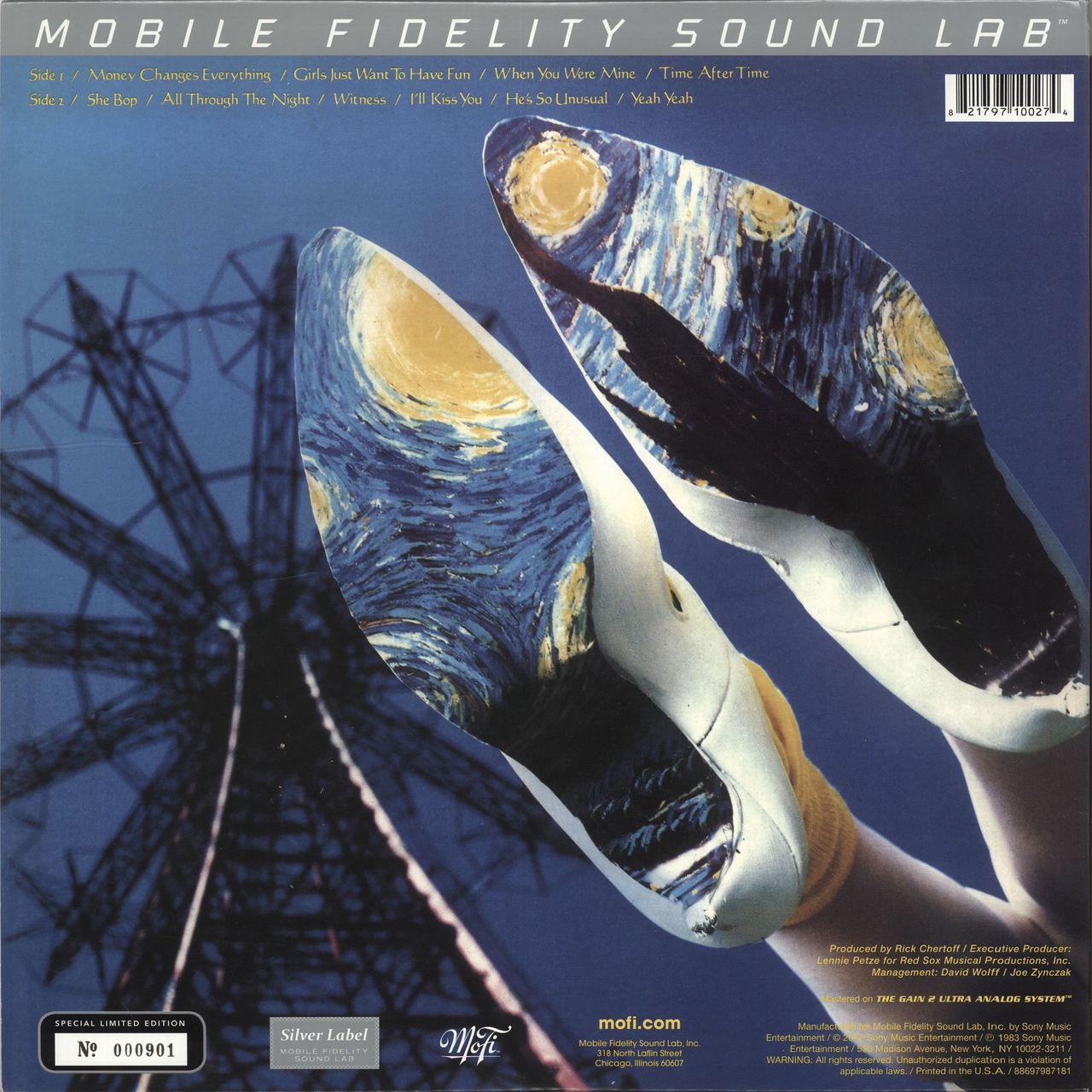 Cyndi Lauper She's So Unusual - Silver Label Series - Sealed US