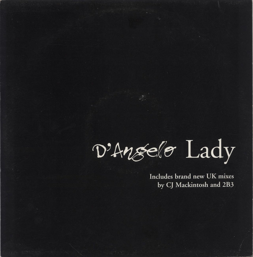 D'Angelo Lady UK Promo 12" vinyl single (12 inch record / Maxi-single) 12COOLDJ323