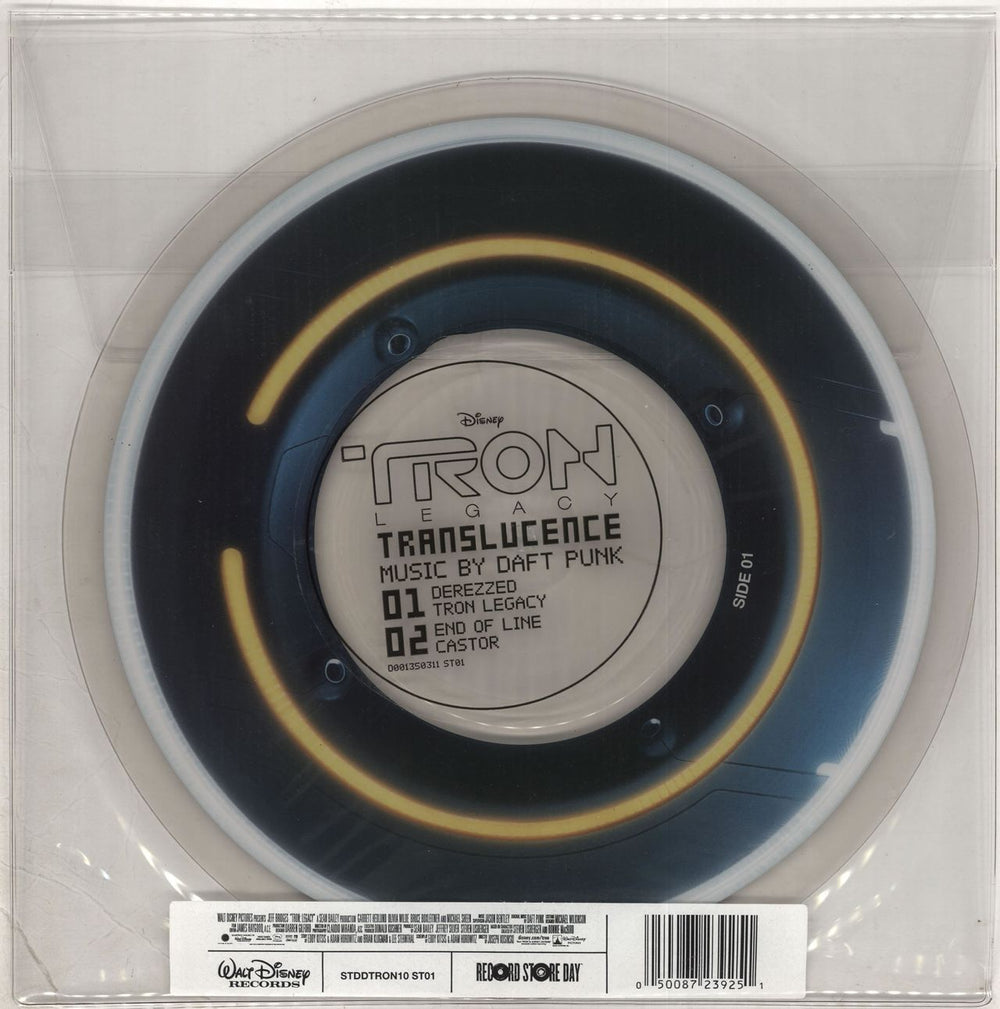 Daft Punk Translucence - Yellow - RSD11 US 10" Vinyl Picture Disc (10 inch Record Single) STDDTRON10ST01