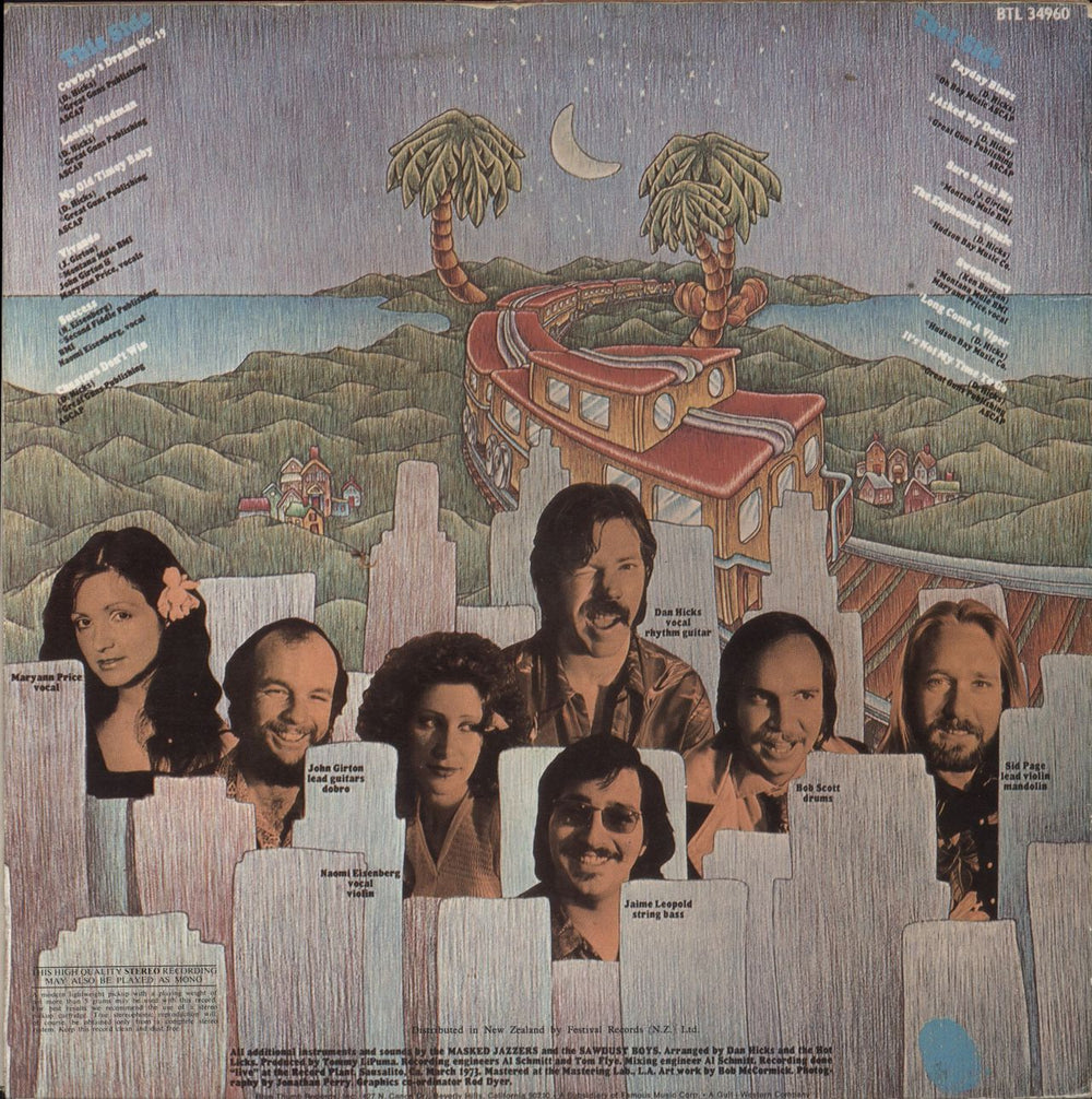 Dan Hicks Last Train To Hicksville...The Home Of Happy Feet UK vinyl LP album (LP record)