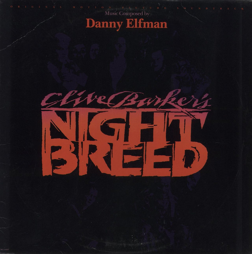 Danny Elfman Clive Barker's Nightbreed - EX US vinyl LP album (LP record) MCA-8037