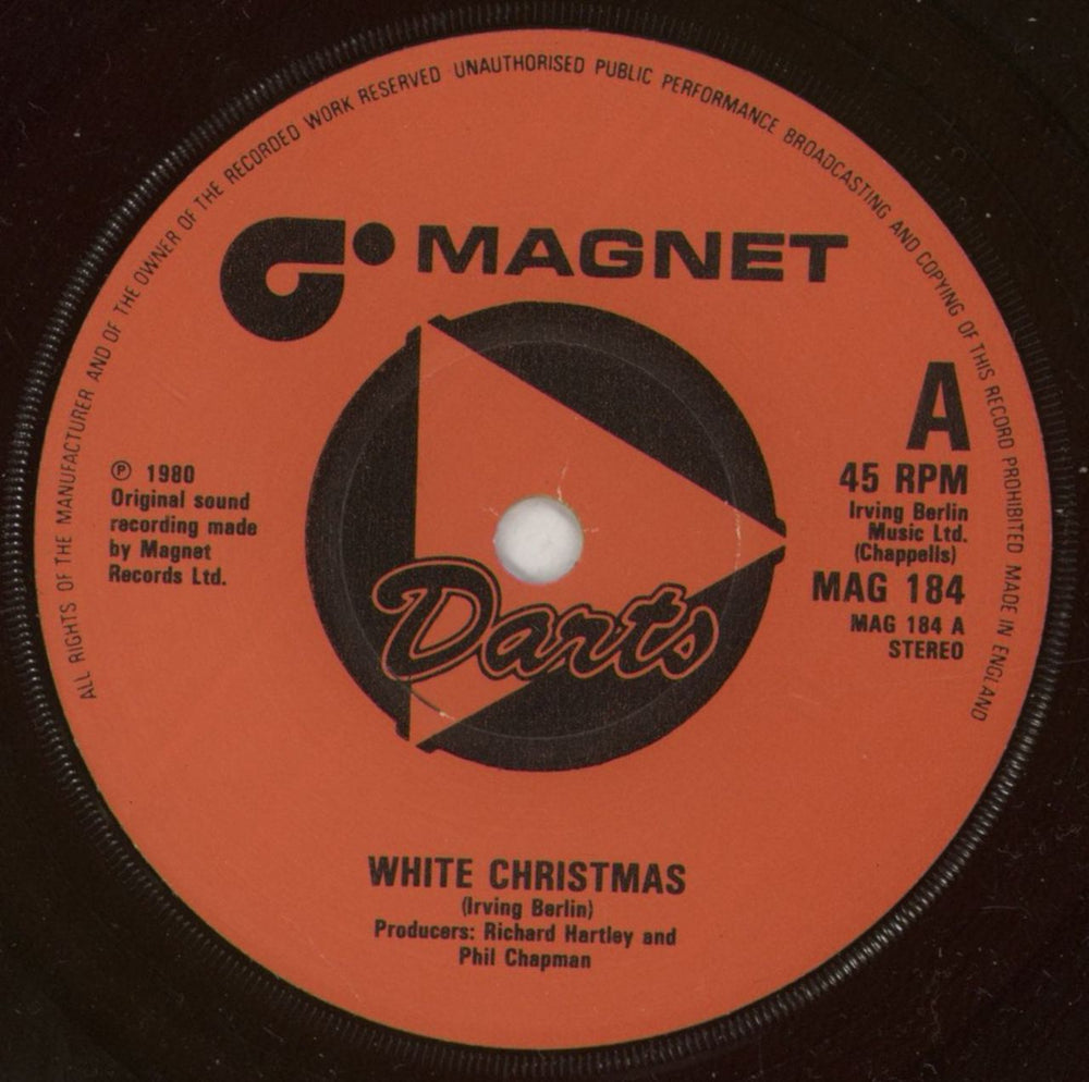 Darts White Christmas - P/S UK 7" vinyl single (7 inch record / 45) D.T07WH575853