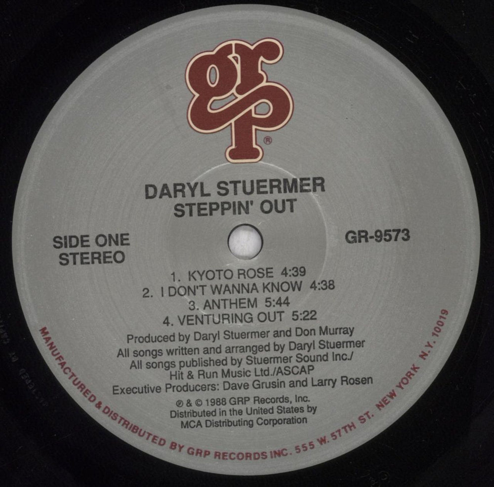 Daryl Stuermer Steppin' Out US vinyl LP album (LP record) 7U7LPST845014