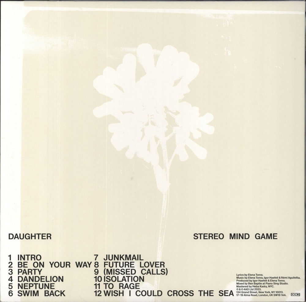 Daughter Stereo Mind Game - Green Vinyl UK vinyl LP album (LP record)