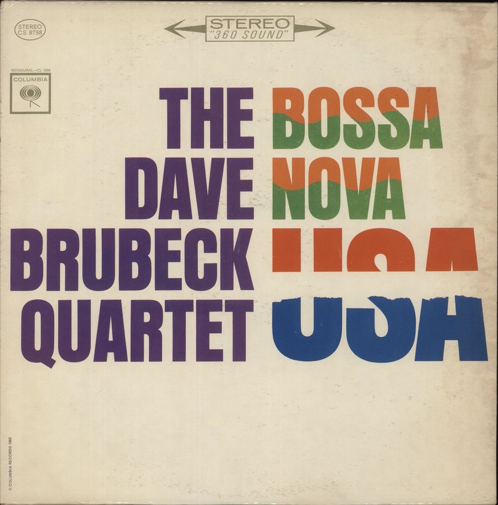 Dave Brubeck Bossa Nova USA - 1st US vinyl LP album (LP record) CS8798