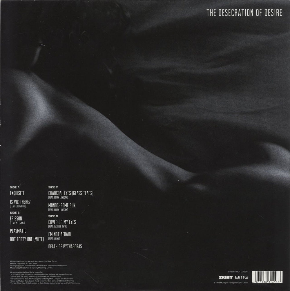 Dave Clarke The Desecration Of Desire - Oxblood Red Vinyl UK 2-LP vinyl record set (Double LP Album) 4050538314588