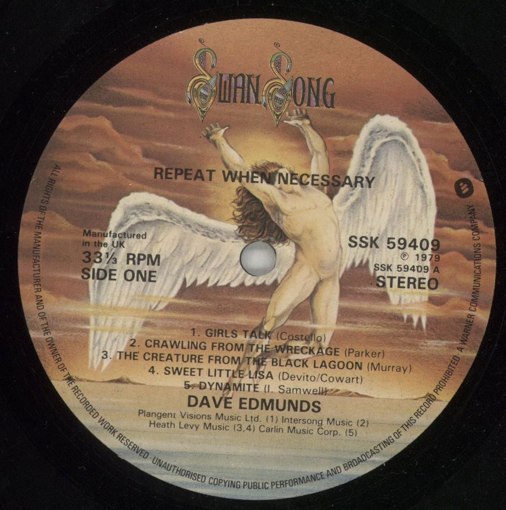 Dave Edmunds Repeat When Necessary UK vinyl LP album (LP record) DAELPRE251982